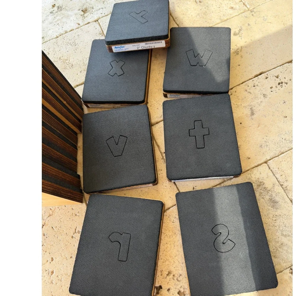 20 AccuCut 2 Inch Chunky Alphabet Lowercase Punctuation